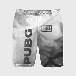 Мужские спортивные шорты PUBG - white gradient вертикально