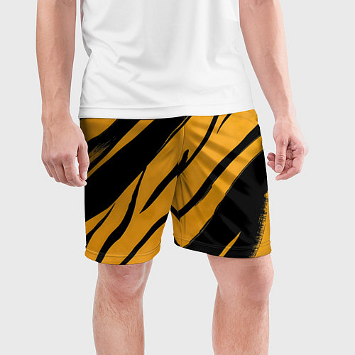 Мужские спортивные шорты Тигровый раскрас / 3D-принт – фото 3