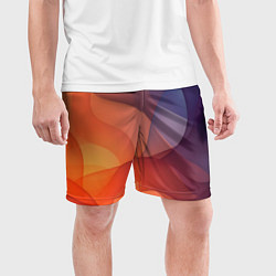 Шорты спортивные мужские Летящая вуаль, цвет: 3D-принт — фото 2