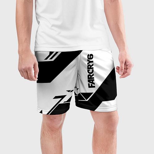 Мужские спортивные шорты Farcry6 геометрия полосы / 3D-принт – фото 3