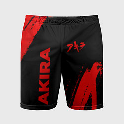 Шорты спортивные мужские Akira - red gradient вертикально, цвет: 3D-принт