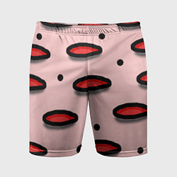 Мужские спортивные шорты Круги маркер - паттерн