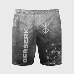 Шорты спортивные мужские Berserk - grey gradient вертикально, цвет: 3D-принт