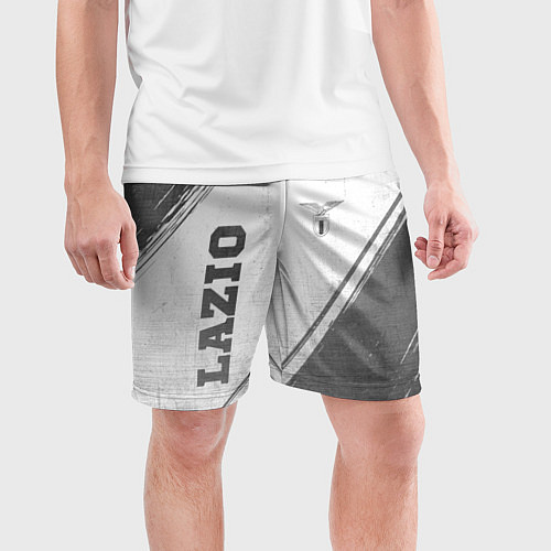 Мужские спортивные шорты Lazio - white gradient вертикально / 3D-принт – фото 3