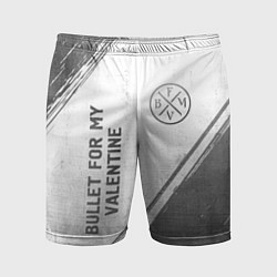 Мужские спортивные шорты Bullet For My Valentine - white gradient вертикаль
