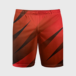 Мужские спортивные шорты Красно-коричневый абстрактные полосы