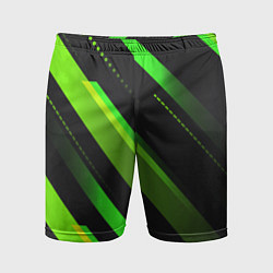 Мужские спортивные шорты Color black green