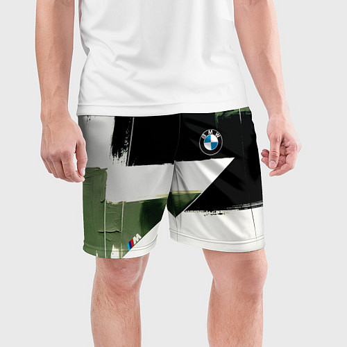 Мужские спортивные шорты BMW логотип / 3D-принт – фото 3