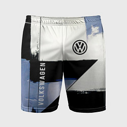 Шорты спортивные мужские Volkswagen логотип, цвет: 3D-принт