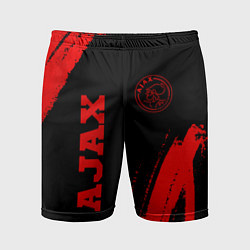 Шорты спортивные мужские Ajax - red gradient вертикально, цвет: 3D-принт