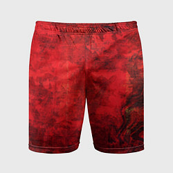 Мужские спортивные шорты Абстракция - red shabby wall