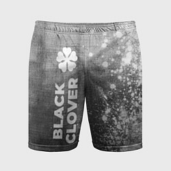 Шорты спортивные мужские Black Clover - grey gradient по-вертикали, цвет: 3D-принт