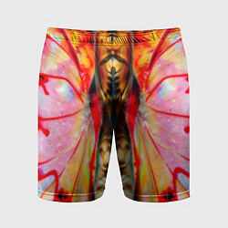 Шорты спортивные мужские Разворот бабочки, цвет: 3D-принт