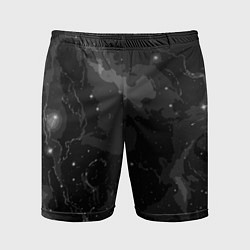 Шорты спортивные мужские Угольный серый простой абстрактный, цвет: 3D-принт