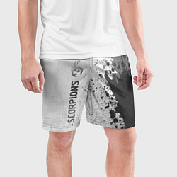 Шорты спортивные мужские Scorpions - white gradient по-вертикали, цвет: 3D-принт — фото 2
