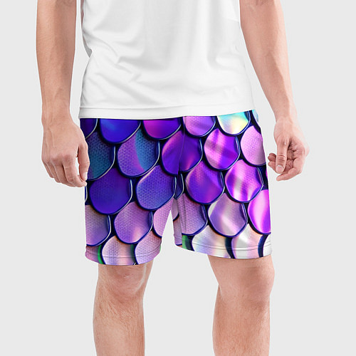 Мужские спортивные шорты Мазки краски с градиентом / 3D-принт – фото 3
