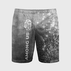 Шорты спортивные мужские Among Us - grey gradient по-вертикали, цвет: 3D-принт