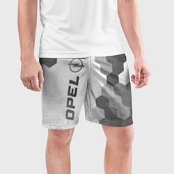 Шорты спортивные мужские Opel - white gradient по-вертикали, цвет: 3D-принт — фото 2