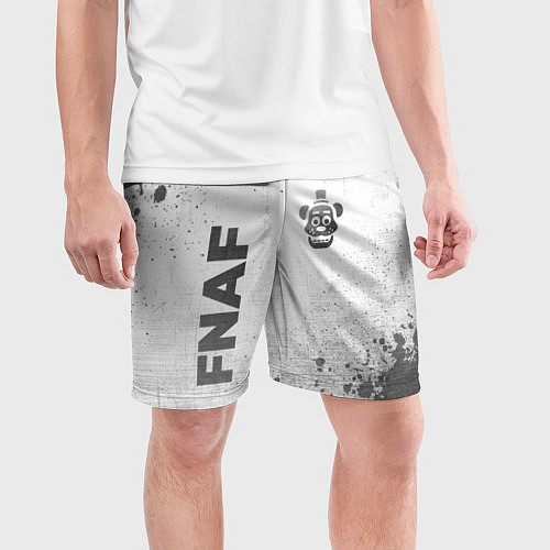 Мужские спортивные шорты FNAF - white gradient вертикально / 3D-принт – фото 3