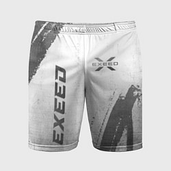 Мужские спортивные шорты Exeed - white gradient вертикально