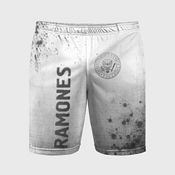 Шорты спортивные мужские Ramones - white gradient вертикально, цвет: 3D-принт