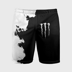 Мужские спортивные шорты Monster energy краски белые