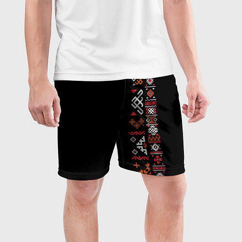 Мужские спортивные шорты Славянские традиции и культура / 3D-принт – фото 3