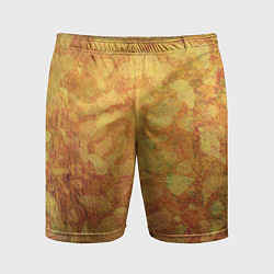Мужские спортивные шорты Абстракция - orange camouflage