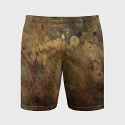 Мужские спортивные шорты Абстракция - dark pink paint spill