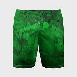 Шорты спортивные мужские Абстракция - green acid stains, цвет: 3D-принт