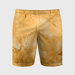 Шорты спортивные мужские Абстракция - bright yellow, цвет: 3D-принт