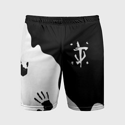 Мужские спортивные шорты Doom отпечатки демона