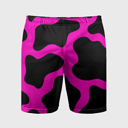 Мужские спортивные шорты Розовая коровья расцветка