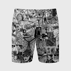 Шорты спортивные мужские Horror World of Junji Ito, цвет: 3D-принт