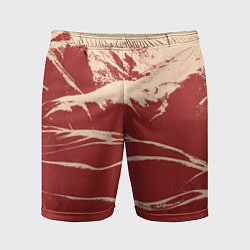 Шорты спортивные мужские Песочные горы-абстракция, цвет: 3D-принт