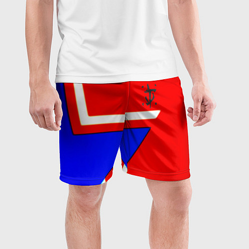 Мужские спортивные шорты Doom star geometry / 3D-принт – фото 3