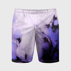 Шорты спортивные мужские Взрывной индиго светлый, цвет: 3D-принт