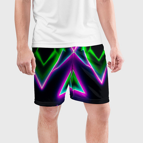 Мужские спортивные шорты Multicolored colorful color / 3D-принт – фото 3