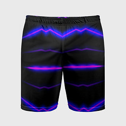 Шорты спортивные мужские Color multicoloured neon stripes, цвет: 3D-принт