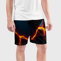 Шорты спортивные мужские Plate split, цвет: 3D-принт — фото 2