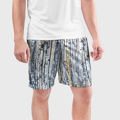 Мужские спортивные шорты Новогодний дождик / 3D-принт – фото 3