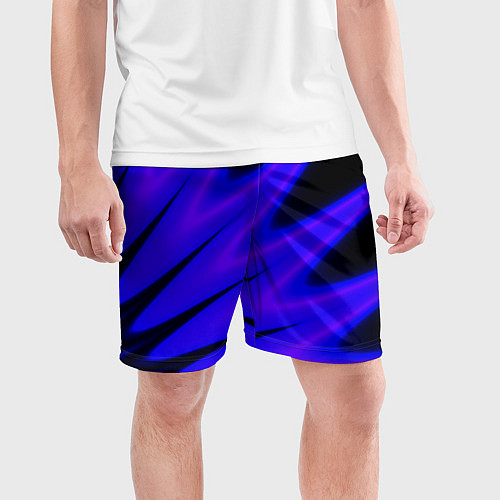 Мужские спортивные шорты Neon is multicolored / 3D-принт – фото 3