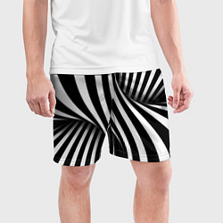 Шорты спортивные мужские Оптические иллюзии, цвет: 3D-принт — фото 2