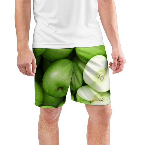 Мужские спортивные шорты Яблочная / 3D-принт – фото 3