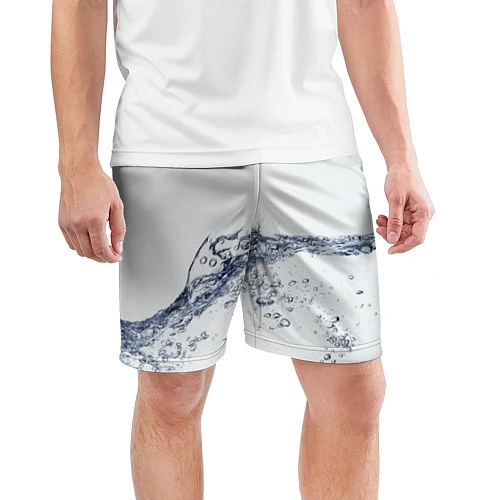 Мужские спортивные шорты Белая вода / 3D-принт – фото 3