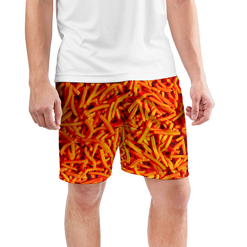 Мужские спортивные шорты Морковь / 3D-принт – фото 3