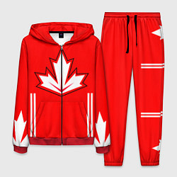 Костюм мужской Сборная Канады: домашняя форма, цвет: 3D-красный