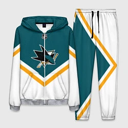 Костюм мужской NHL: San Jose Sharks, цвет: 3D-меланж