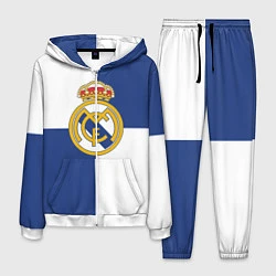 Костюм мужской Real Madrid: Blue style, цвет: 3D-белый