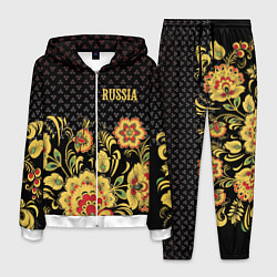 Костюм мужской Russia: black edition, цвет: 3D-белый
